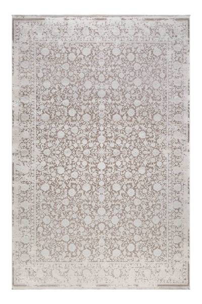 Kurzflorteppich Florida Grau - Weiß - 80 x 150 cm