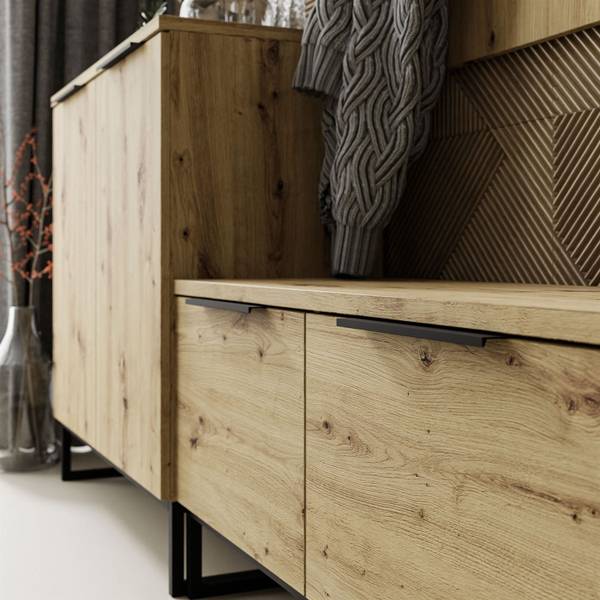 TOP III Garderobe Braun - Holzwerkstoff - 180 x 197 x 40 cm