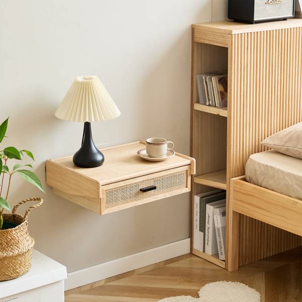Wandnachttisch PITEA Rattan