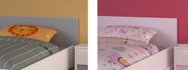 Kinderzimmer Pirouette25 4-teilig Weiß - Holzwerkstoff - 110 x 80 x 203 cm