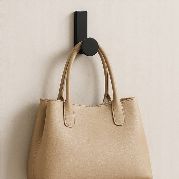 Moderne Wandhalterung Braun - Holzwerkstoff - 1 x 6 x 1 cm