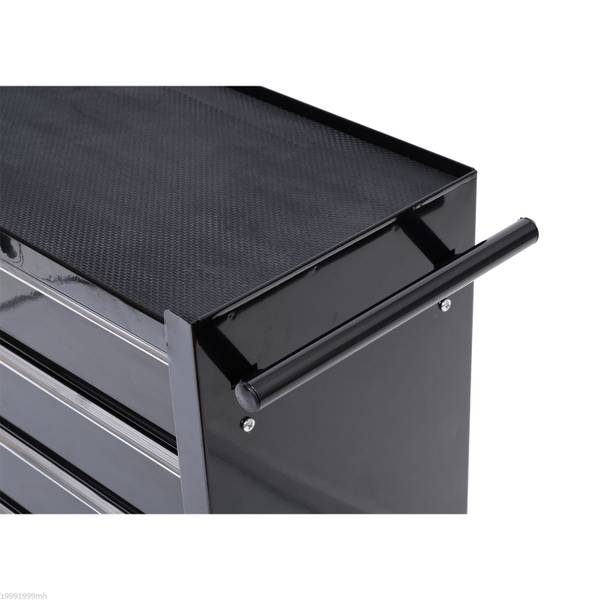 Werkstattwagen E2-0010 Schwarz - Metall - 33 x 75 x 62 cm