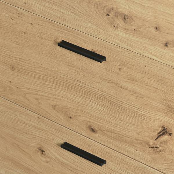 Sideboard Helios Ⅱ Braun - Stahl - Farbglas - 40 x 85 x 160 cm