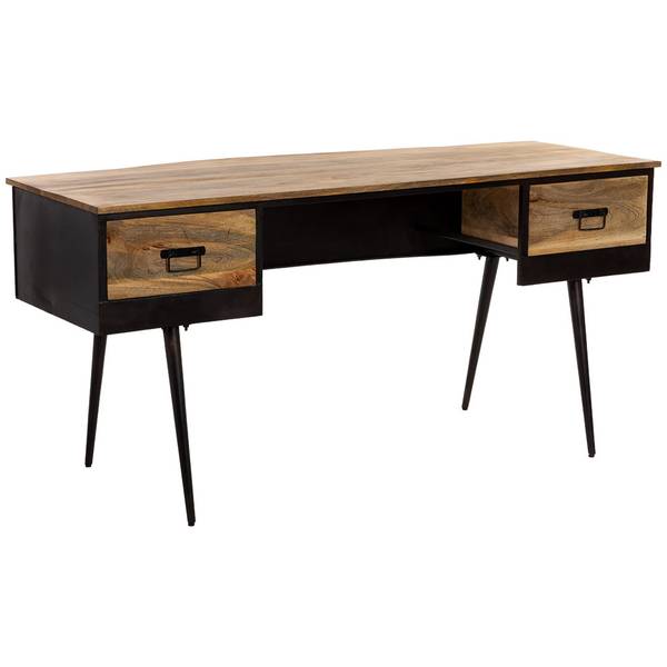 Schreibtisch 4523295360 Schwarz - Metall - 160 x 78 x 60 cm