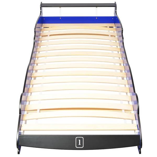 Rennwagen-Bett A Blau - Holzwerkstoff - 225 x 38 x 94 cm