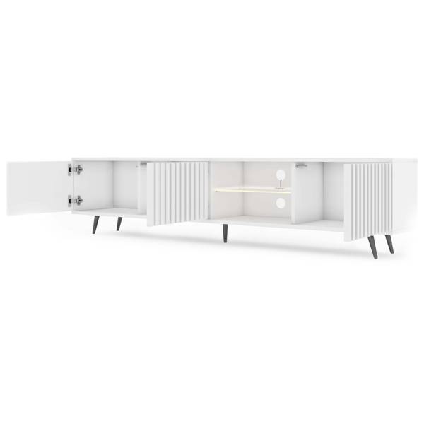 TV-kast BELLO wit - melamine - 175 x 44 x 31 cm