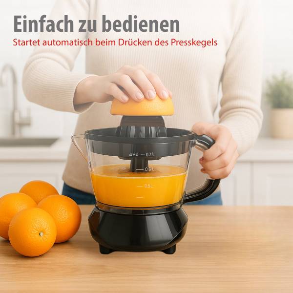 Elektrische Zitruspresse MEALEL165009 Schwarz - Kunststoff - 16 x 21 x 16 cm