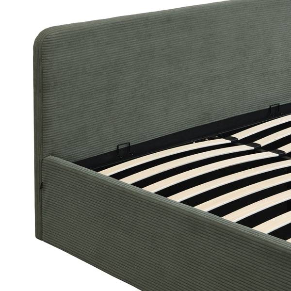 Bett MIA Grün - Massivholz - 215 x 88 x 170 cm