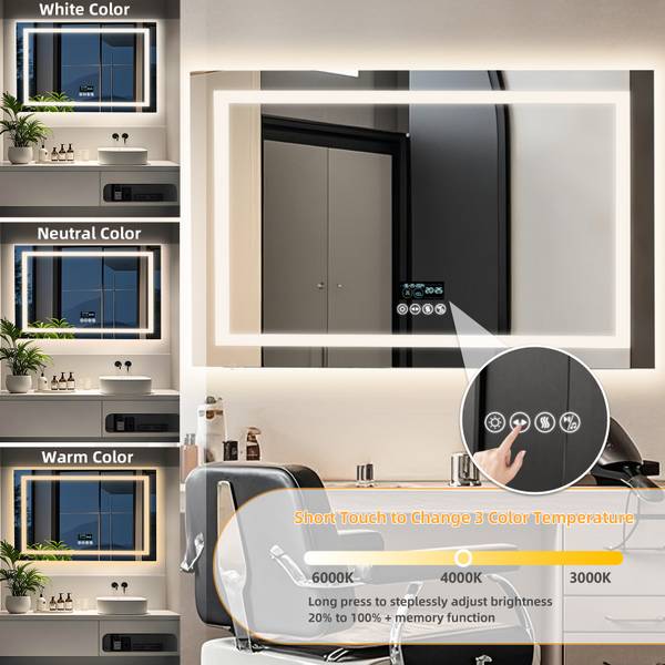 Miroir de salle de bain XM183-B105-EU 100 x 70 cm