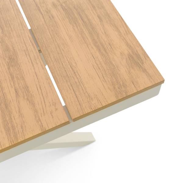 Gartenmöbelset ISOLA Beige - Metall - Kunststoff - 180 x 76 x 100 cm