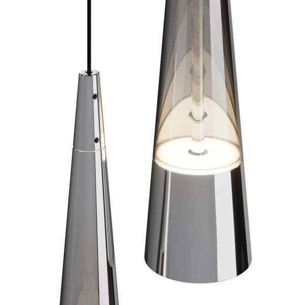 Wandleuchte Modern Jo Schwarz - Silber - Aluminium - 49 x 229 x 39 cm