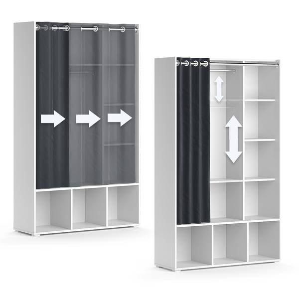 Kinderkleiderschrank Luigi 40646 Reinweiß