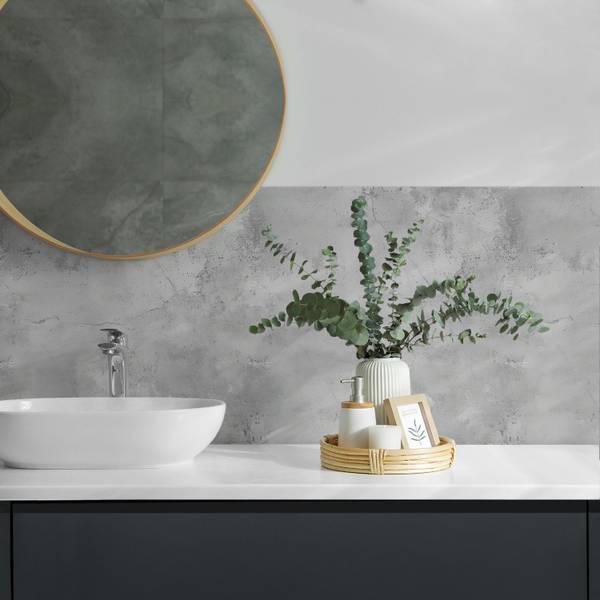 Fliesen Beton Riss Textur 4er Set 50 x 50 cm