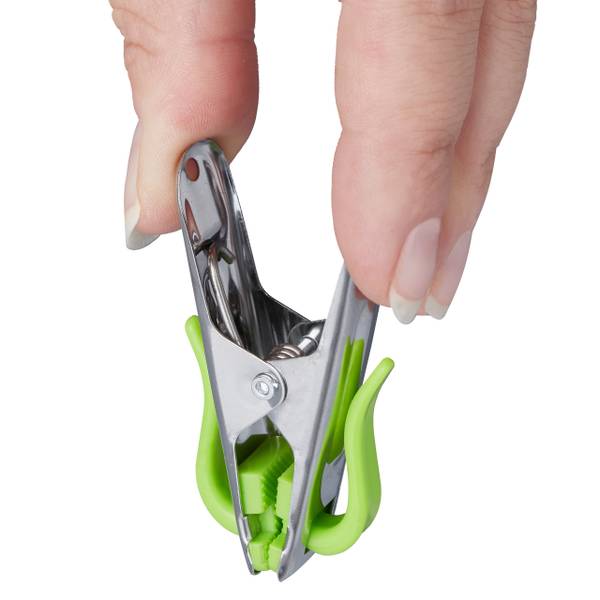 80 wasknijpers van rvs blauw - rood - zilver - metaal - kunststof - 2 x 7 x 3 cm