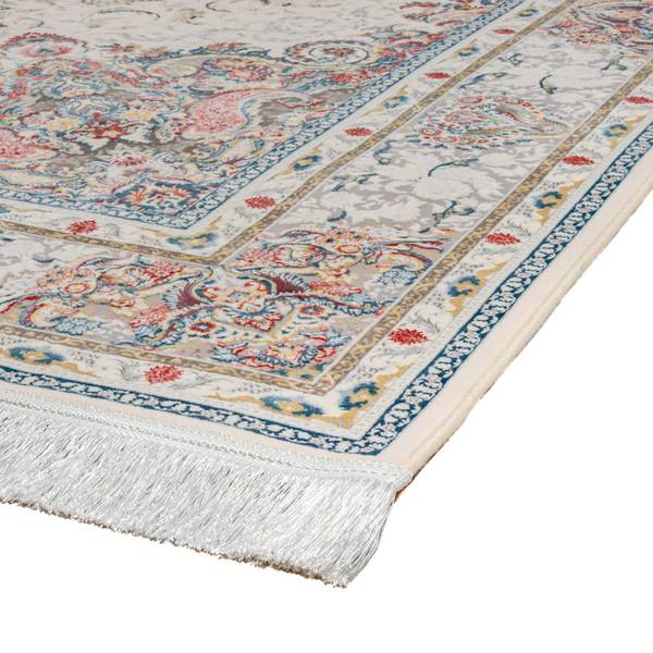 Orientteppich Baran Weiß - Naturfaser - 250 x 1 x 350 cm