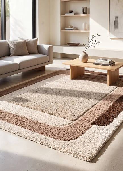 Tapis enfant EMBER Beige - Polyester - Polypropylène - 120 x 3 x 170 cm