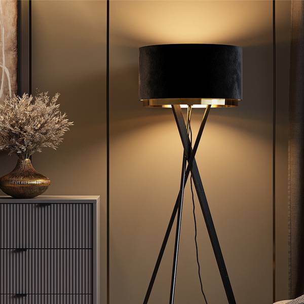 Stehlampe Goldamo 53237 Schwarz - Metall - 50 x 154 x 50 cm