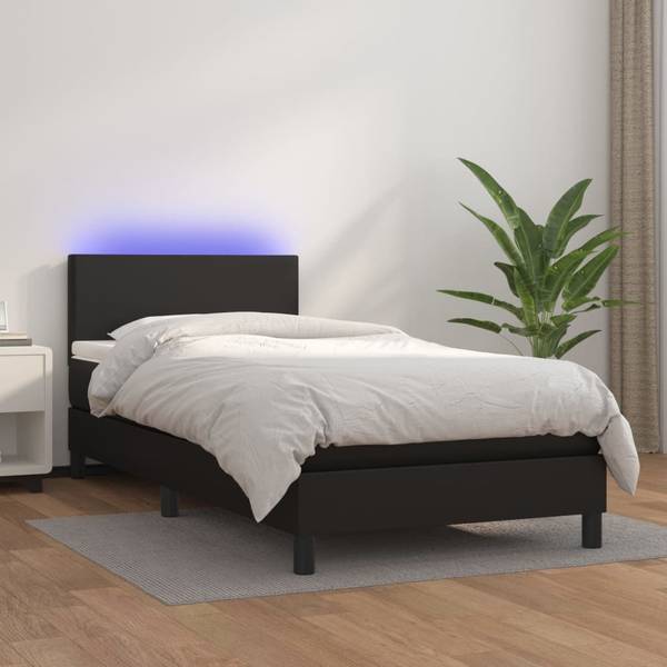 Boxspringbett 3017267-1 Schwarz - 90 x 203 cm