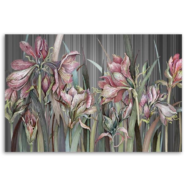 Wandbild irisblumen 120 x 80 cm