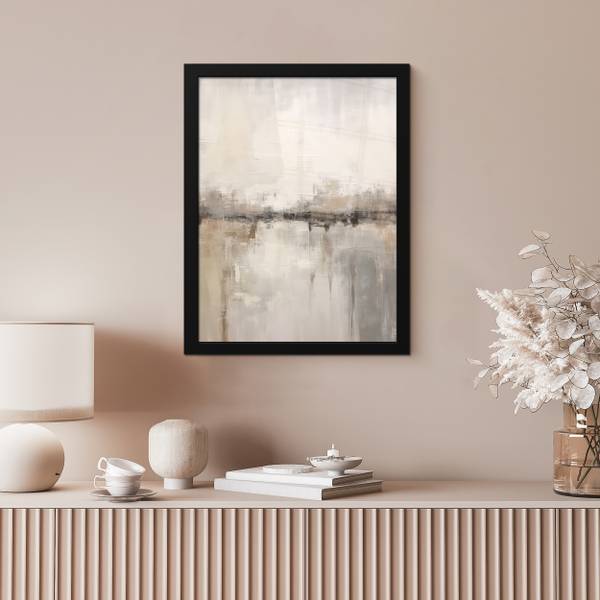 POSTER MIT RAHMEN Abstrakt 30 x 40 cm - Durchmesser: 45 cm