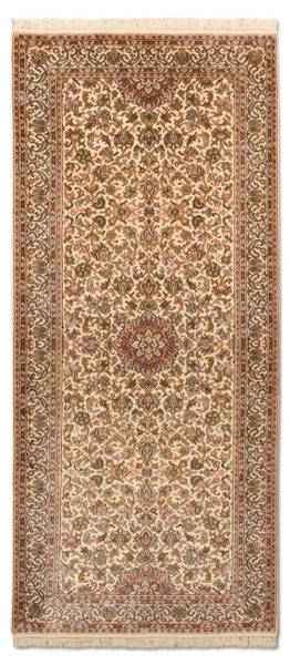 Orientteppich Läufer Premium Beige - Seide - 77 x 1 x 190 cm