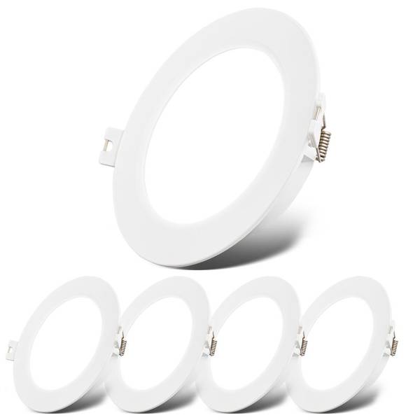 LED Einbauleuchten 5 Stk. BKL1619 Weiß - ABS - 1 x 3 x 1 cm