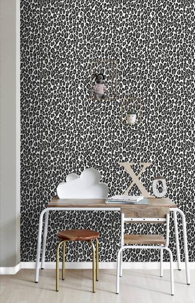 papier peint léopards 6835 Noir - Polaire - 53 x 1005 x 1005 cm