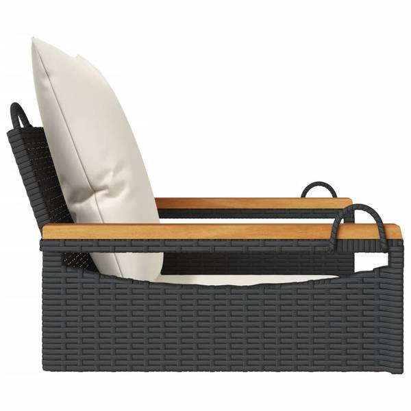 Schommelbank 3033883-3 zwart - staal - 63 x 40 x 62 cm