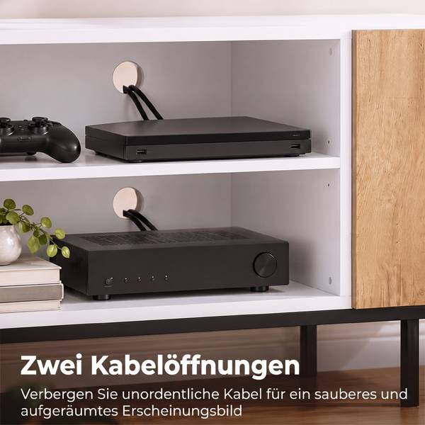 TV-Schrank 83B-797V90WT Weiß - Holzwerkstoff - 37 x 50 x 140 cm
