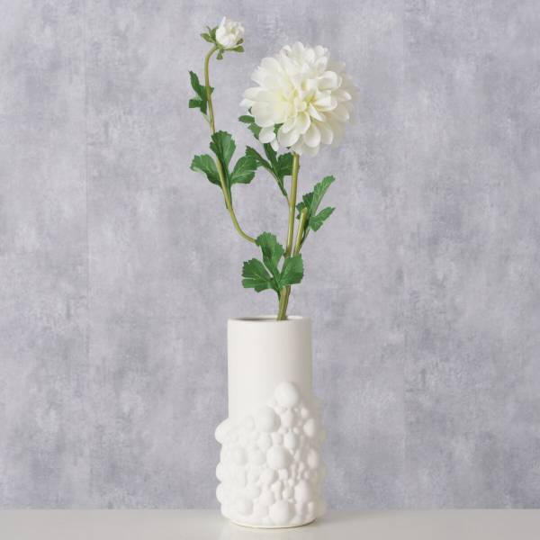 Vase BULE Weiß - Keramik - 11 x 21 x 11 cm