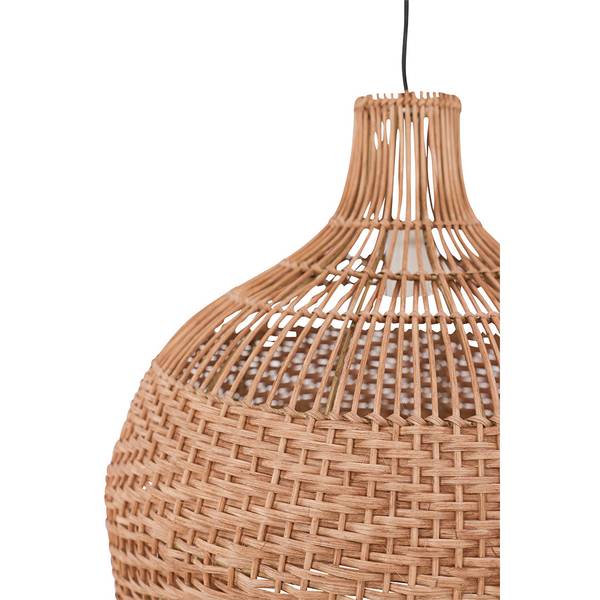 Lampe Bastia Braun - Holz teilmassiv - 50 x 50 x 50 cm