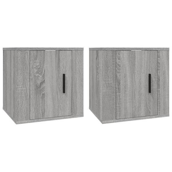 Meuble tv mural 3018061-4 (lot de 2) Gris lumineux - Hauteur : 40 cm