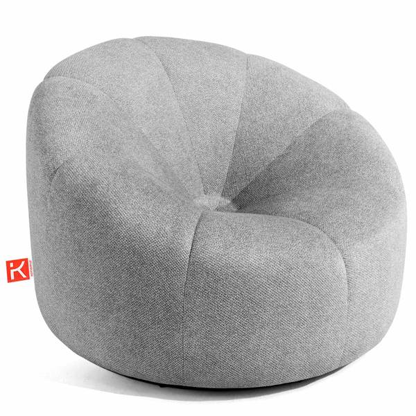 Draaifauteuil Toca grijs - metaal - textiel - 91 x 72 x 91 cm