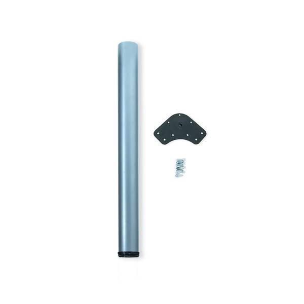 Tischbein 3048025 Silber - Metall - 6 x 89 x 6 cm