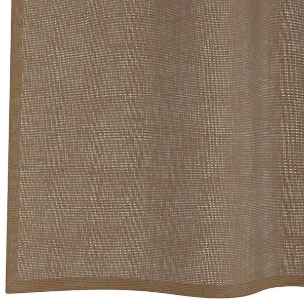 Voile Gordijn 3043941-15 Set van 2 lichtbruin - Hoogte: 175 cm