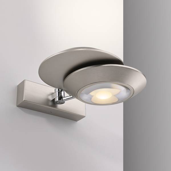 LED Wandlampe PURE Oculis Silber