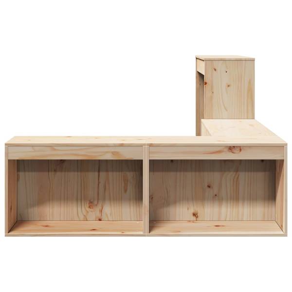 Nachttisch X3427 Braun - Massivholz - 122 x 75 x 232 cm