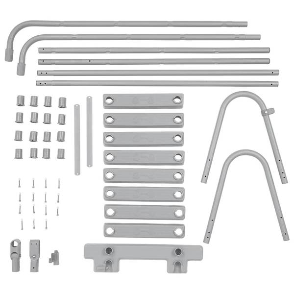 Pool Sicherheitsleiter 93340 Grau - Metall - Kunststoff - 1 x 122 x 1 cm