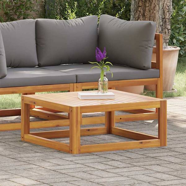 Couchtisch 3009261 Weiß - Akazie - 68 x 29 x 68 cm