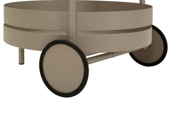 Servierwagen Saturno Grau - Metall - 40 x 61 x 40 cm