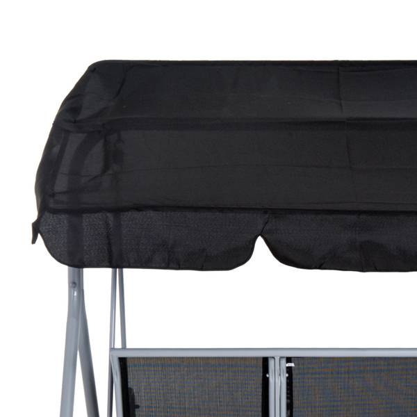 Hollywoodschaukel BB3541 Grau - Metall - 56 x 17 x 137 cm