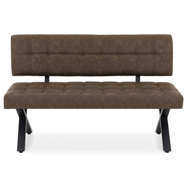 Esszimmerbank KAROSI Braun - Metall - 140 x 88 x 60 cm