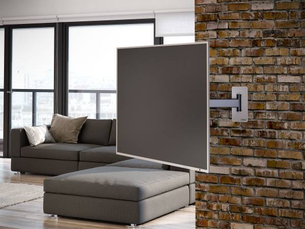TV Wandhalterung art128-1-NA Schwarz - Metall - 12 x 25 x 55 cm