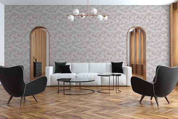 Vliestapete 378631-GU Silber - Kunststoff - 53 x 1 x 1005 cm