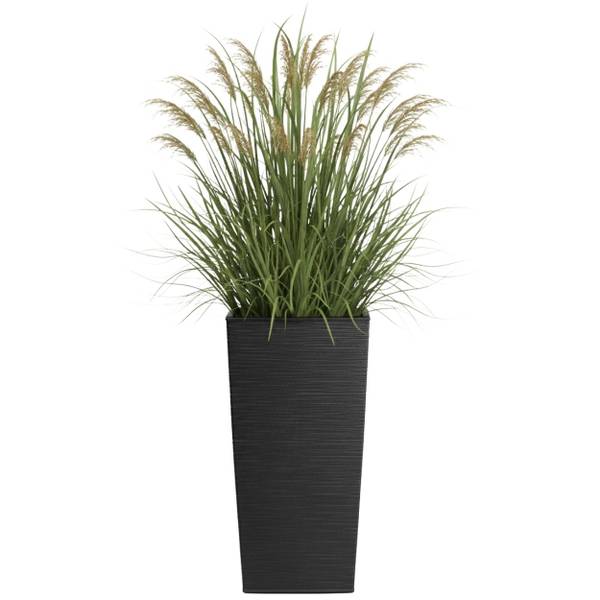 Blumentopf Porto 3er-Set Schwarz