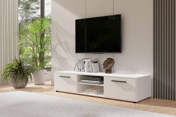 RTV-Schrank MAXIVO Weiß - Breite: 190 cm