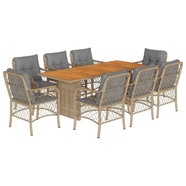 Garten-Essgruppe 3033375-4 (9-teilig) Beige