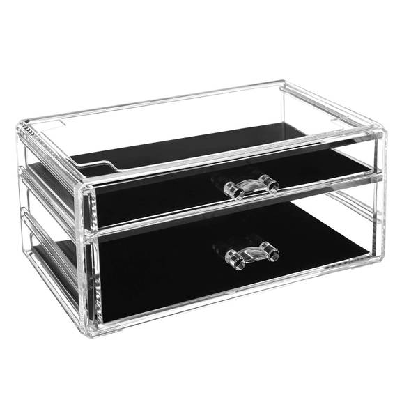 Kosmetik-Organizer Khartoum North Schwarz - Kunststoff - 22 x 14 x 24 cm