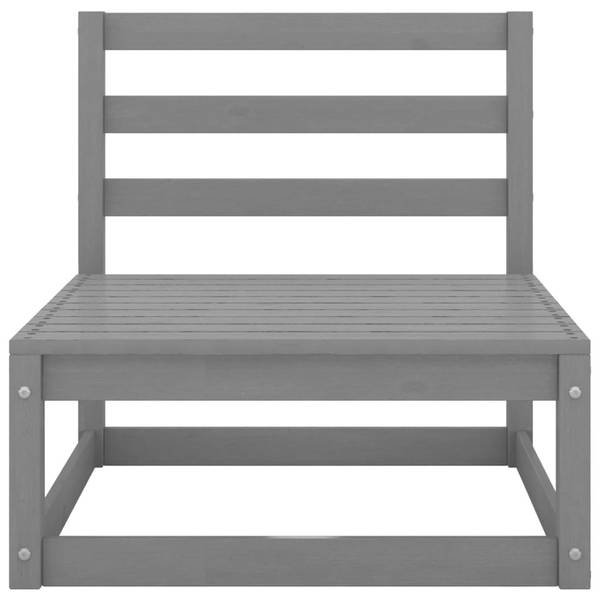 Salon de jardin 3009797-1 (lot de 8) Gris - Pin - 70 x 67 x 70 cm