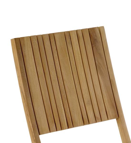 Klappstuhl Zen Irregular (2er set) Beige - Massivholz - 45 x 93 x 63 cm